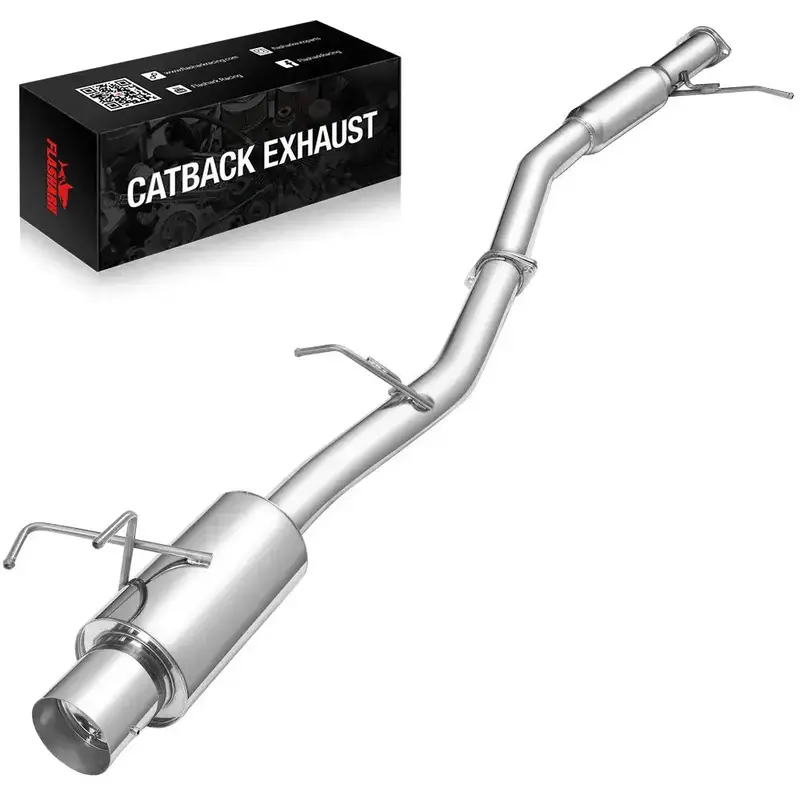 1989-1994 Nissan 240Sx S13 S14 4 Inches Muffler Tip Catback Exhaust System 2.4L 1