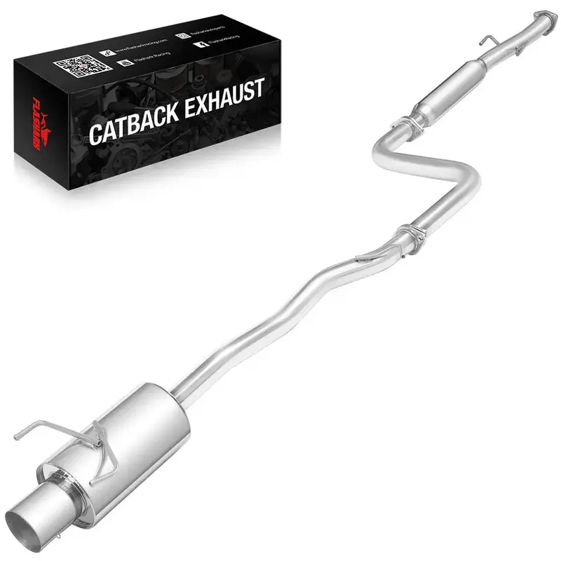 1990-1993 Honda Accord Catback Exhaust 2.5" Pipe 4" Tip N1 Style 2.2L Sohc 1