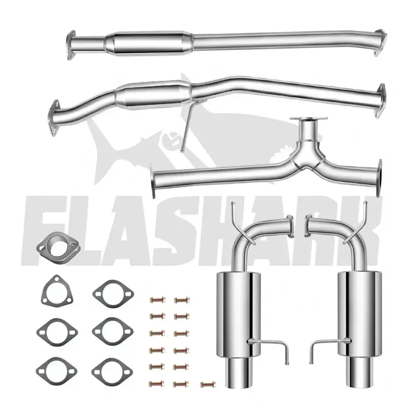 1998-2002 Honda Accord Ex/Lx 3.0L V6 Catback Exhaust System W/4.5 Inches Muffler Tip Sohc J30a1 2