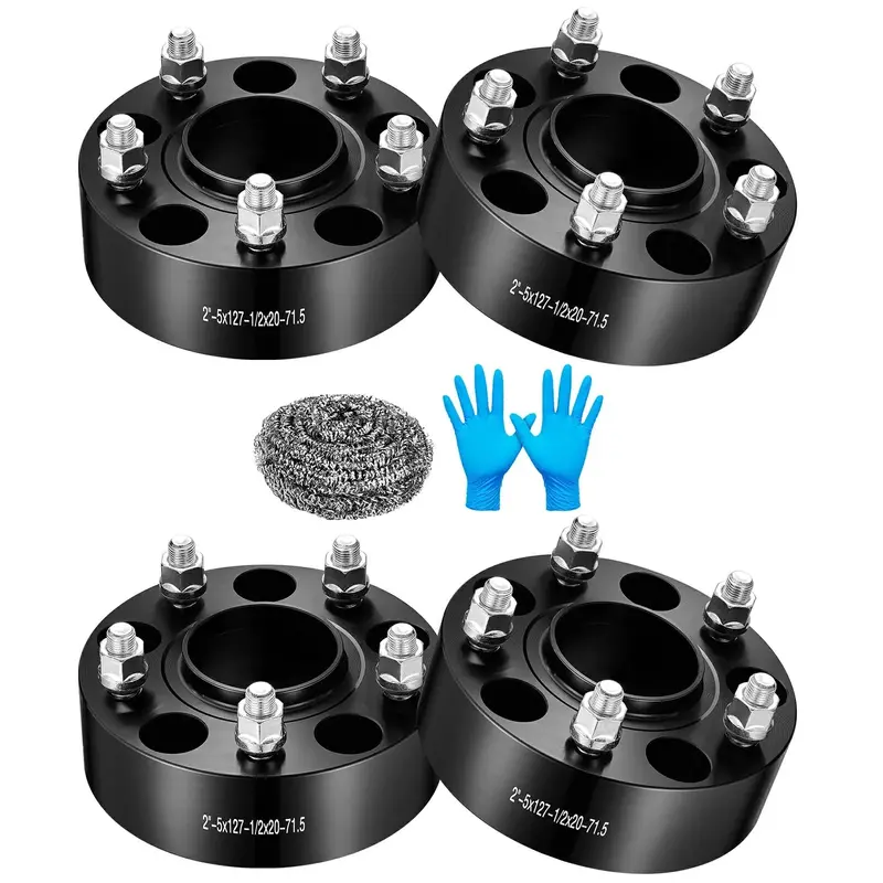 1999-2010 Grand Cherokee Wj Wk, 2007-2018 Wrangler Jk Jku, 2006-2010 Commander Xk Black 5X5 Wheel Spacers 4Pcs 2