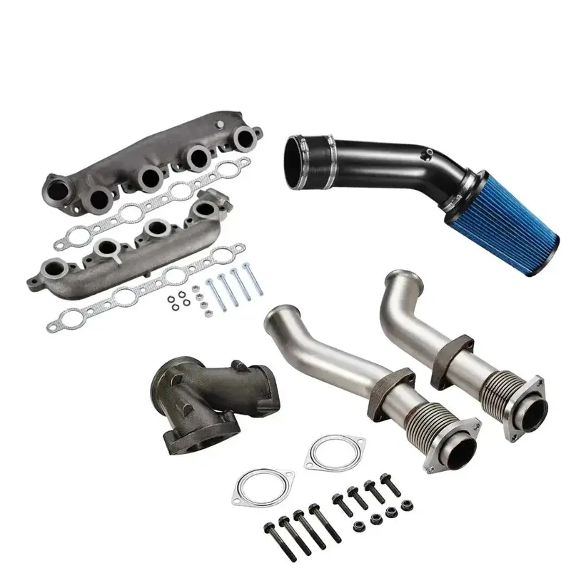 1999.5-2003 Ford 7.3 Powerstroke Diesel All-In-One Kit Exhaust Manifold/Up-Pipe Exhaust/Cold Air Intake Kit 2