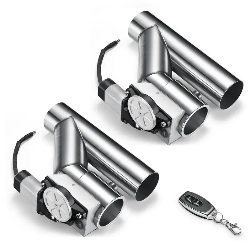 2.0 Inch Dual Electric Exhaust Cutout Remote Kit With One Controller | Flashark 1