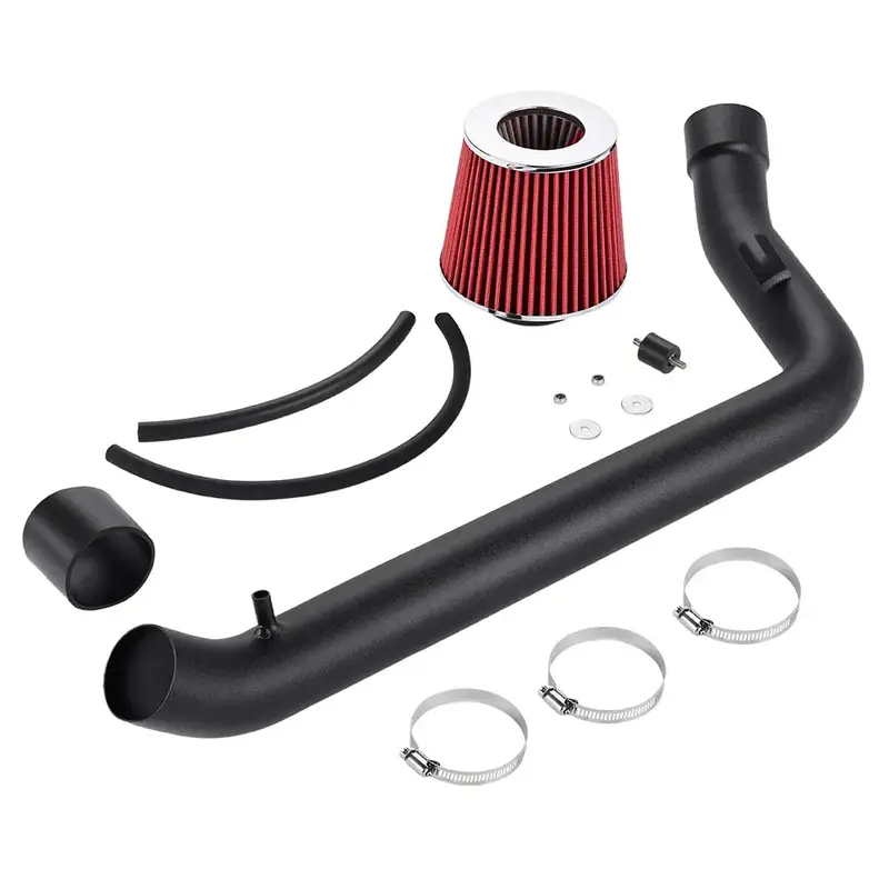 2.5" High-Flow Aluminum Cold Air Intake Kit For 1992-1997 Honda Civic & Civic Del Sol 1.5L 1.6L With Dry Filter 2