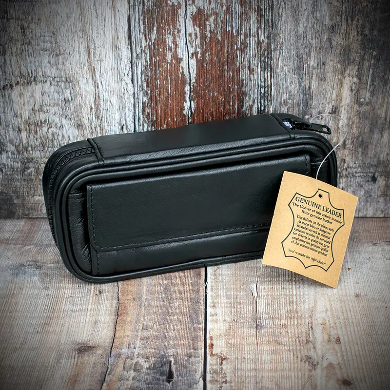 2 Pipe Bag - Black Nappa Leather 1