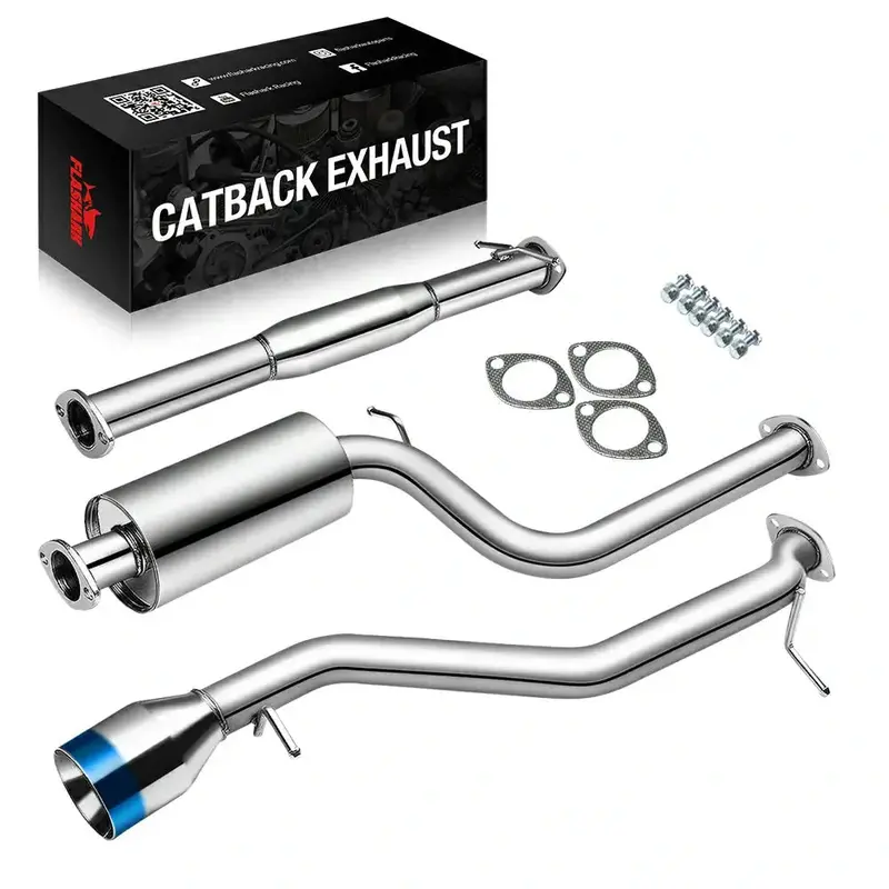 2000-2004 Ford Focus Zx3 Zx5 2.0L 2.3L Catback Exhaust System W/ 4.5 Inches Burnt Tip 1