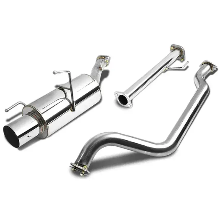 2002-2006 Nissan Sentra Se-R Spec V 2.5L B15 Qr25de I4 Catback Exhaust W/ 4 Inches Muffler Tip 2