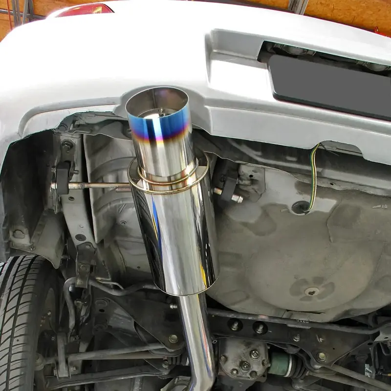 2002-2007 Subaru Wrx/Sti Gd Ej205 Catback Exhaust 3" Pipe 4.5" Muffler Tip + Downpipe Up-Pipe 2