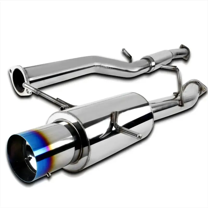 2002-2007 Subaru Wrx/Sti Gd Ej205 Catback Exhaust 3" Pipe 4.5" Muffler Tip + Downpipe Up-Pipe 3