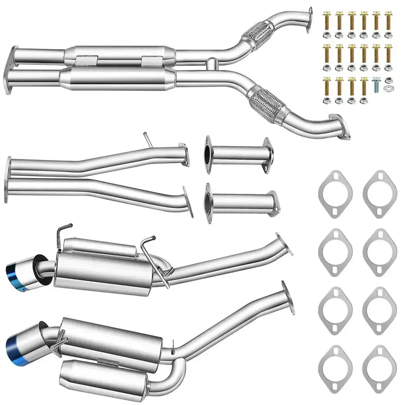 2003-2009 Nissan 350Z 3.5L Catback Exhaust W/ 4.5 Inches Dual Burnt Tips 2