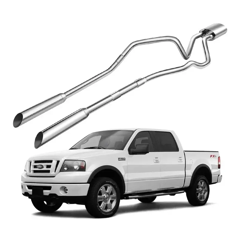 2004-2008 Ford F150 Supercab/Super Crew Catback Exhaust System W/ 3.5-Inch Muffler 4.6L 5.4L 2