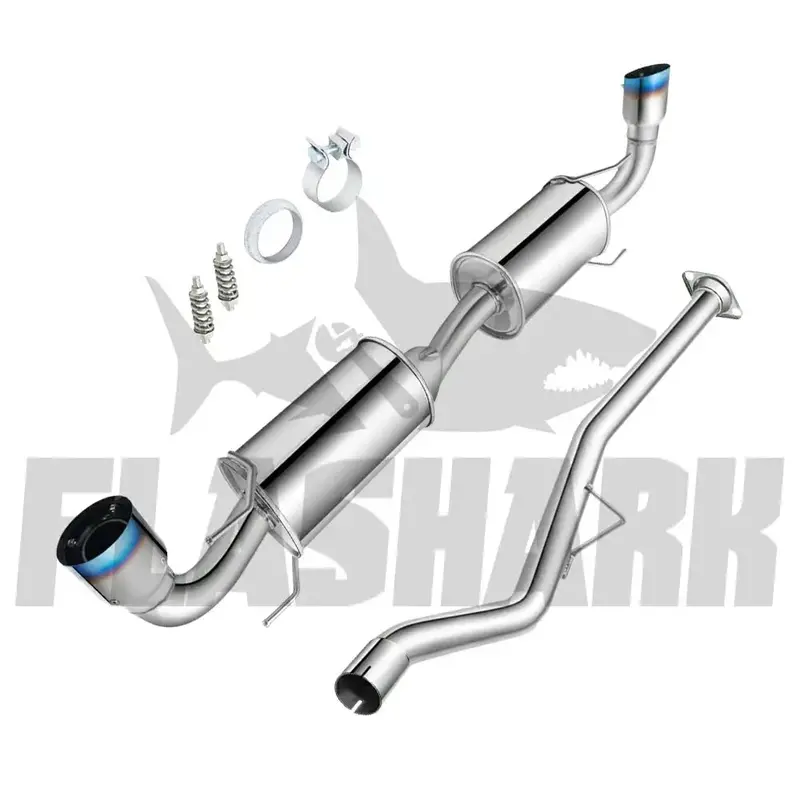 2004-2008 Mazda Rx-8 1.3L Catback Exhaust System W/ Dual Burnt Tip 2