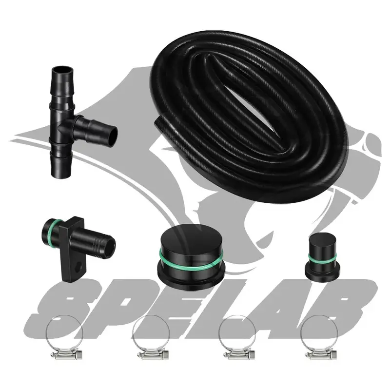 2004-2010 Chevy 6.6L Lly Lbz Lmm Duramax Ccv Reroute Engine Ventilation Kit | Spelab 2