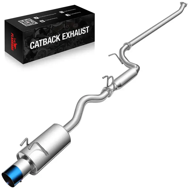 2006-2011 Honda Civic 4-Door Sedan Catback Exhaust System Burnt Muffler Tip N1 Series 1