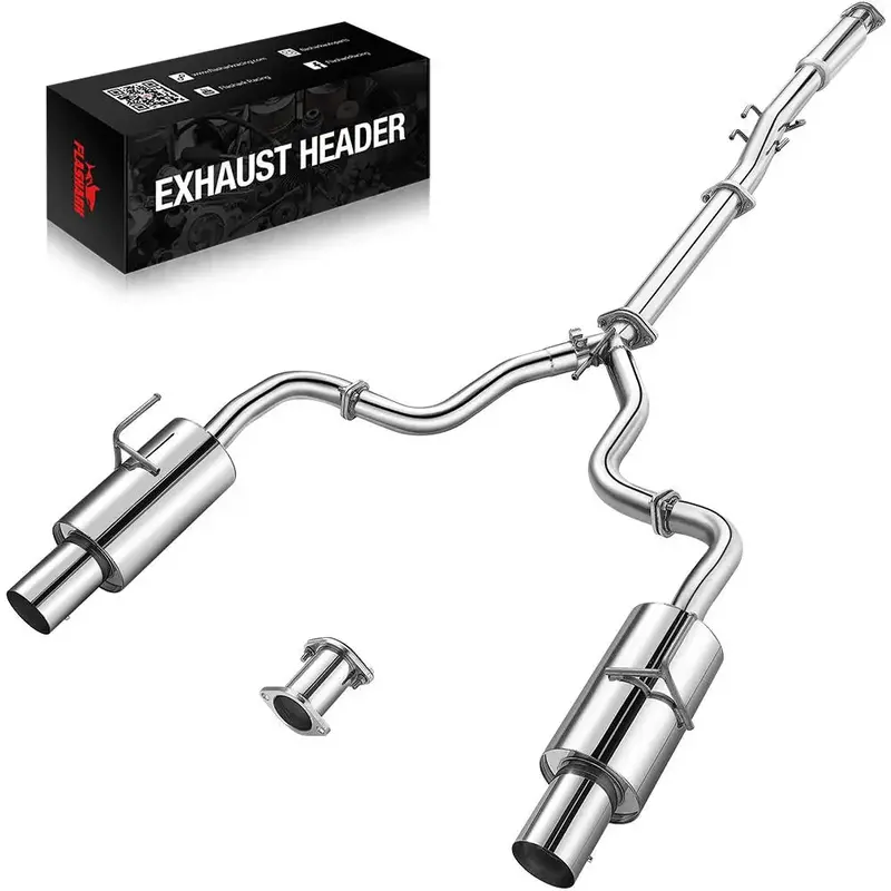 2007-2012 Nissan Altima V6 4 Inches Rolled Muffler Tip Catback Exhaust System 1