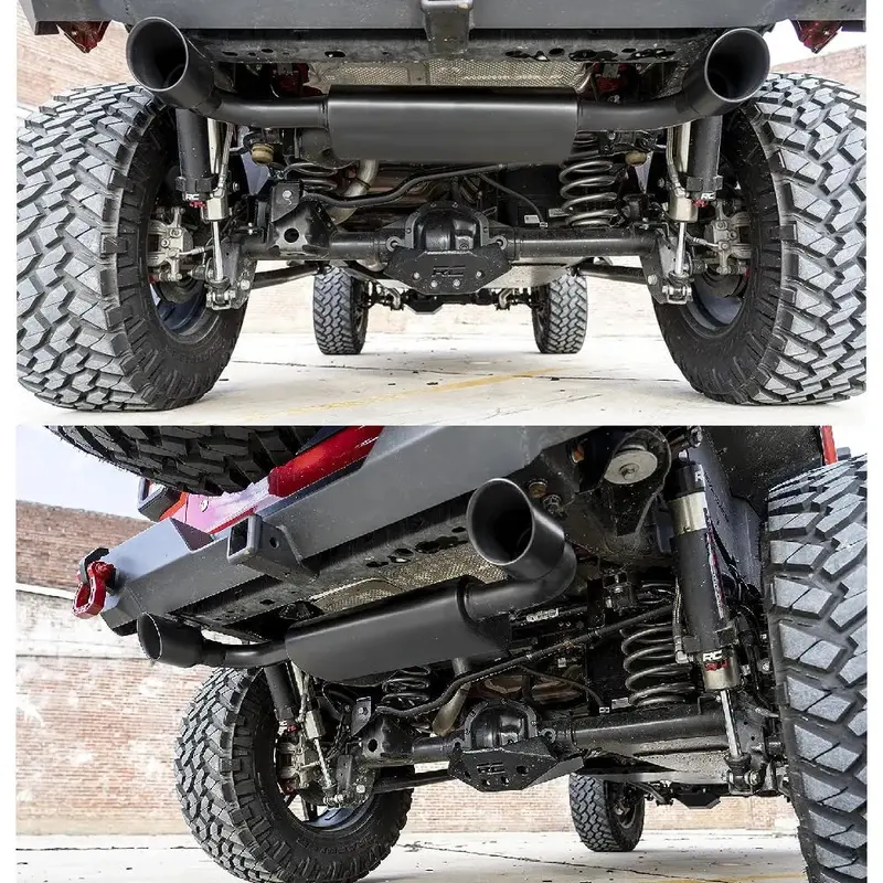 2007-2017 Jeep Wrangler Jk (3.6L / 3.8L) & 2018-2023 Jeep Wrangler Jl (2.0L / 3.6L) Axle-Back Exhaust System 2
