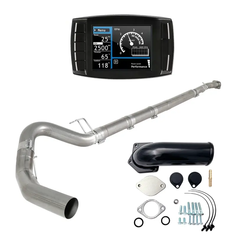 2008-2010 6.4L Ford Powerstroke 5" Dpf/Def/Egr Delete All-In-One Kit 1