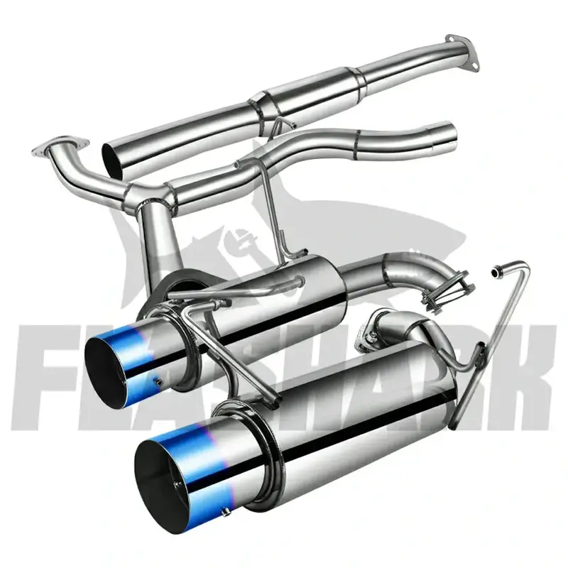 2008-2014 Subaru Impreza Wrx Sti Catback Exhaust System W/ N1 Dual Burnt Tip 2