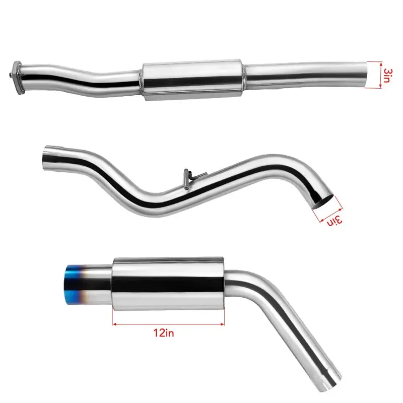 2008-2021 Subaru Wrx Sedan Cat-Back Exhaust System 2