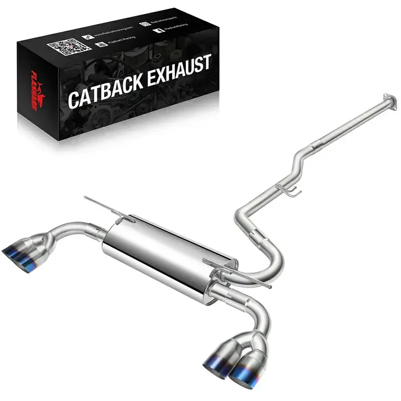 2009-2014 Hyundai Genesis Coupe 2.0L Catback Exhaust System W/ N1 Burnt Quad Tip 1