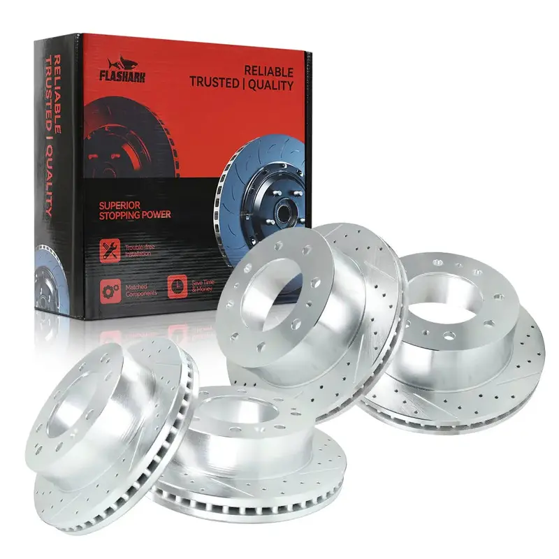 2011-2019 Chevy Chevrolet Silverado Gmc Sierra 2500 3500 Disc Brake Rotors - Front And Rear 3