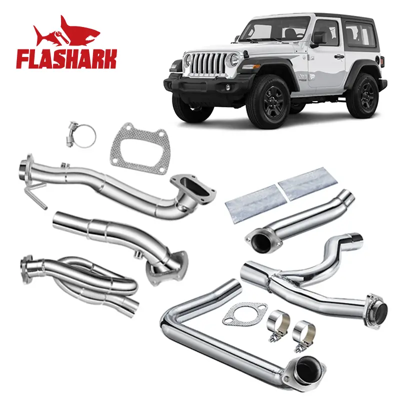 2012-2018 Jeep Wrangler Jk 3.6L Downpipe Exhaust 2 Inch 2