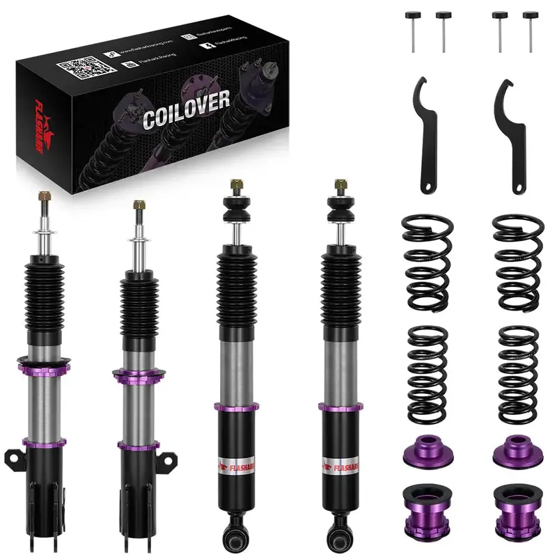 2013-2019 Toyota Yaris Hatchback (Xp130/Xp150) 32-Way Damping Coilover Shock Absorbers Struts | Flashark 1