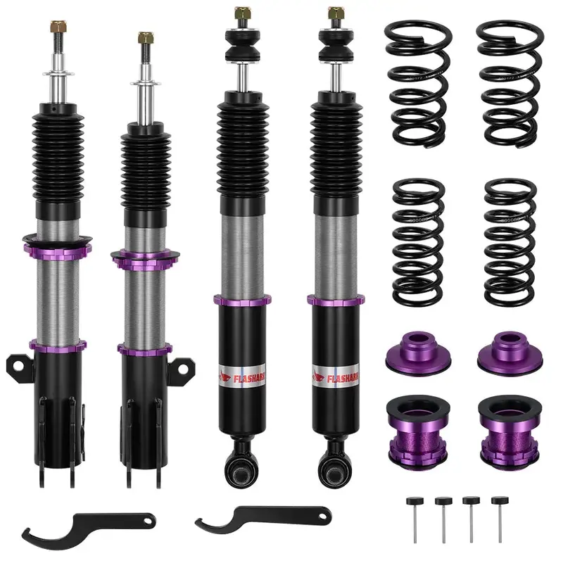 2013-2019 Toyota Yaris Hatchback (Xp130/Xp150) 32-Way Damping Coilover Shock Absorbers Struts | Flashark 2