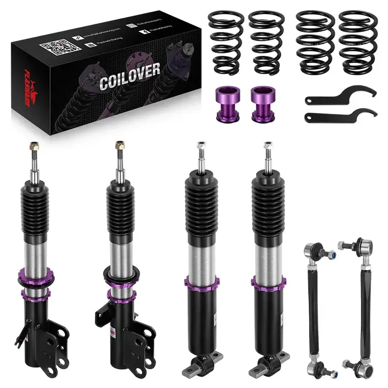 2013-2020 Ford Fusion Coilover Shock Absorbers Struts W/ 32-Way Damping Force Adjustment 1