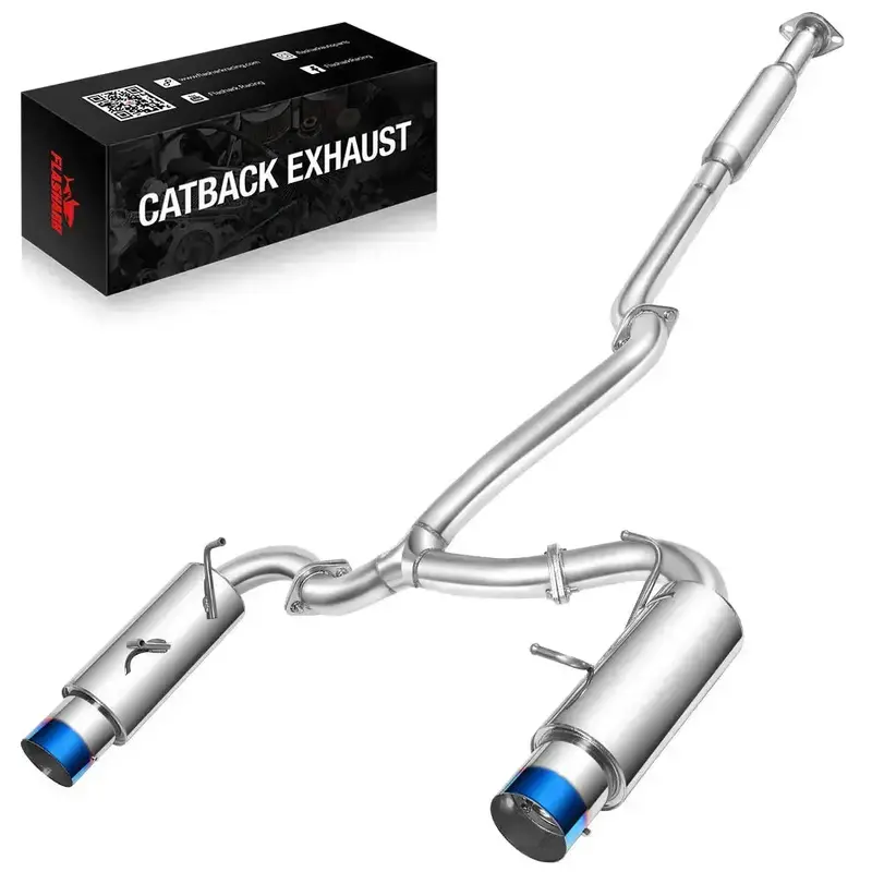 2017-2021 Toyota Gt86/2022-2024 Toyota Gr86 Catback Exhaust With Dual Burnt Tip/Dual Polished Tip/Single Burnt Tip 1