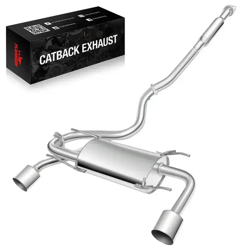 2017-2021 Toyota Gt86/2022-2024 Toyota Gr86 Catback Exhaust With Dual Burnt Tip/Dual Polished Tip/Single Burnt Tip 2