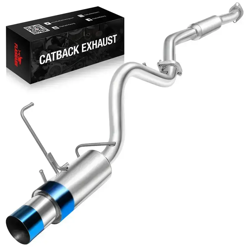 2017-2021 Toyota Gt86/2022-2024 Toyota Gr86 Catback Exhaust With Dual Burnt Tip/Dual Polished Tip/Single Burnt Tip 3