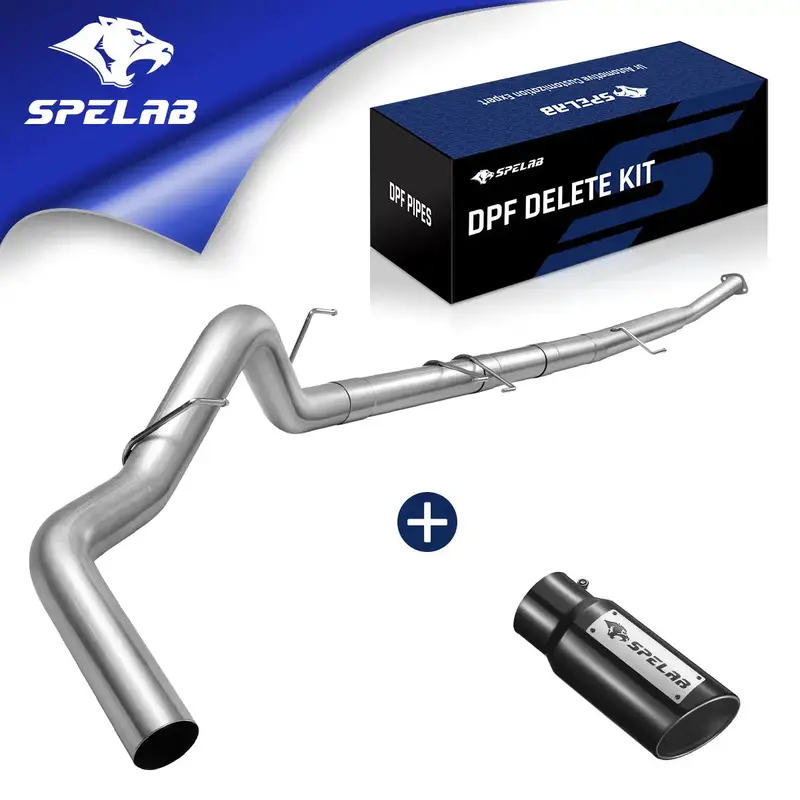 3.5''/4'' 2018-2020 3.0 Powerstroke Dpf Delete Race Pipe | Ford F-150 | Spelab 2