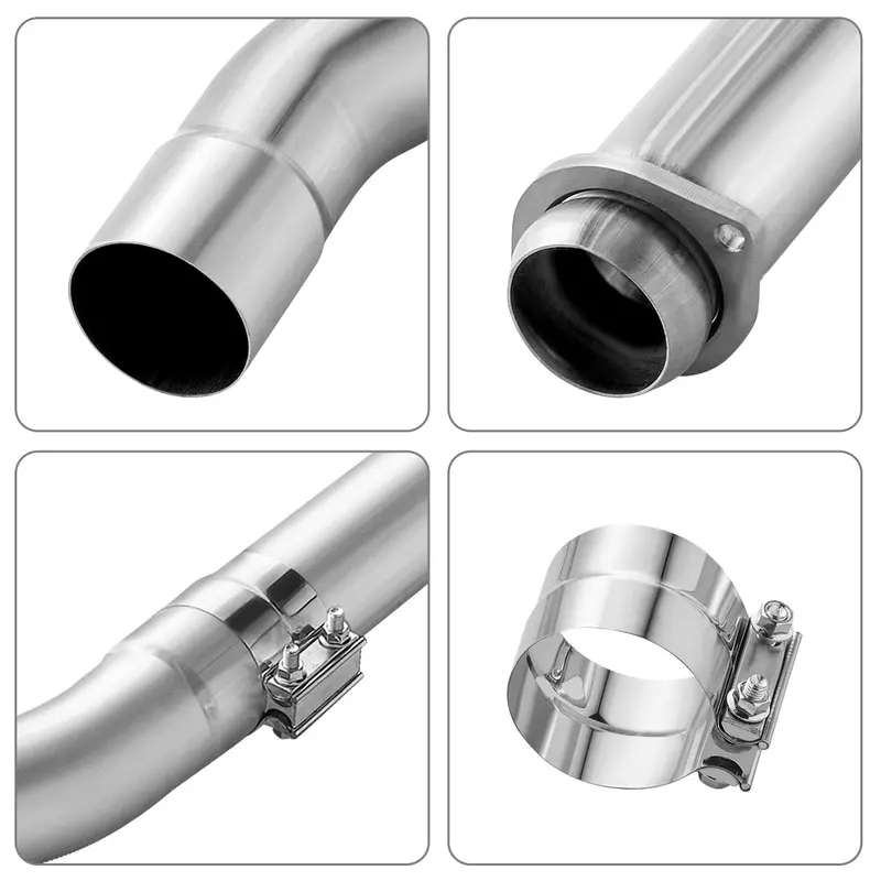 3.5‘’ Cat & Muffler Delete Pipe Exhaust System For 2003-2007 Ford 6.0L Powerstroke F-250 F-350 2