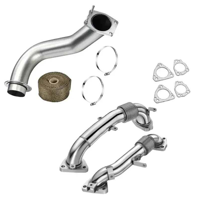 3.5'' Downpipe Exhaust For 2017-2023 Chevy/Gmc Silverado/ Sierra L5p Duramax Diesel 6.6L 2
