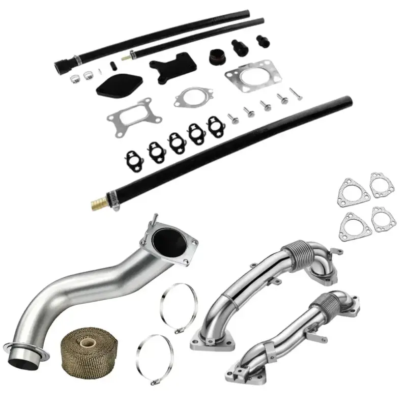 3.5'' Downpipe Exhaust For 2017-2023 Chevy/Gmc Silverado/ Sierra L5p Duramax Diesel 6.6L 3