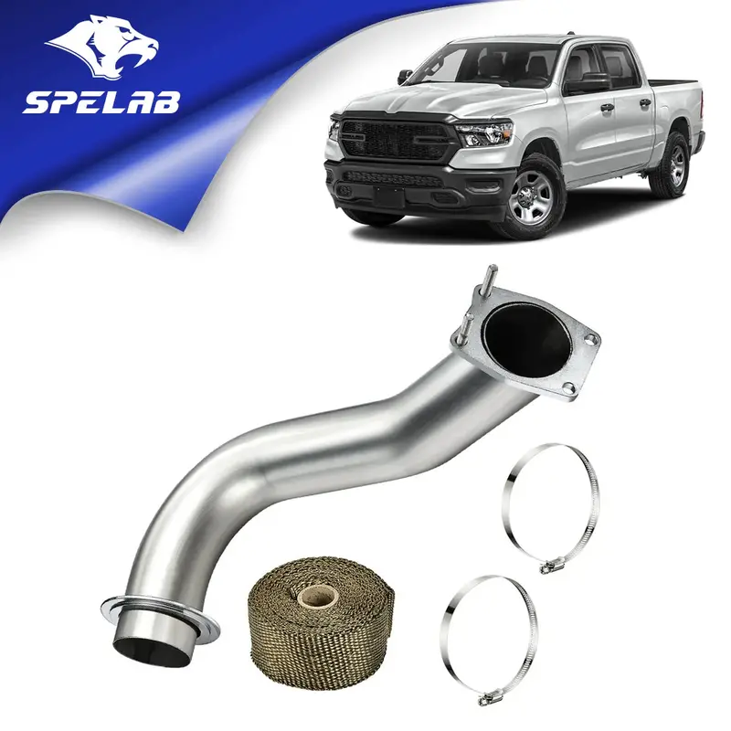 3.5'' Downpipe Exhaust For 2017-2025 L5p 6.6L Duramax Diesel | Spelab 1