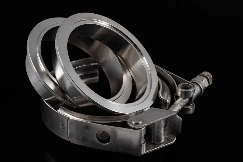 3.5" Stainless Steel V-Band Flange Assembly With Clamp 1