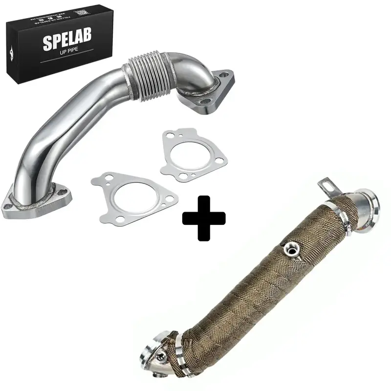 3'' Downpipe Exhaust For 2011-2016 Lml 6.6L Duramax Diesel | Spelab 11