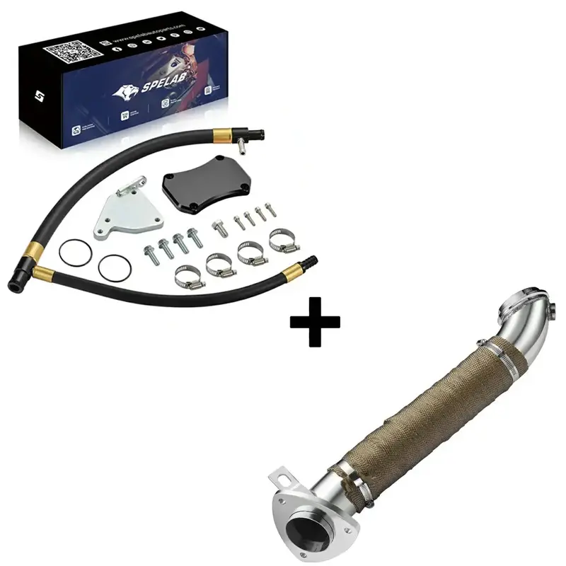3'' Downpipe Exhaust For 2011-2016 Lml 6.6L Duramax Diesel | Spelab 11