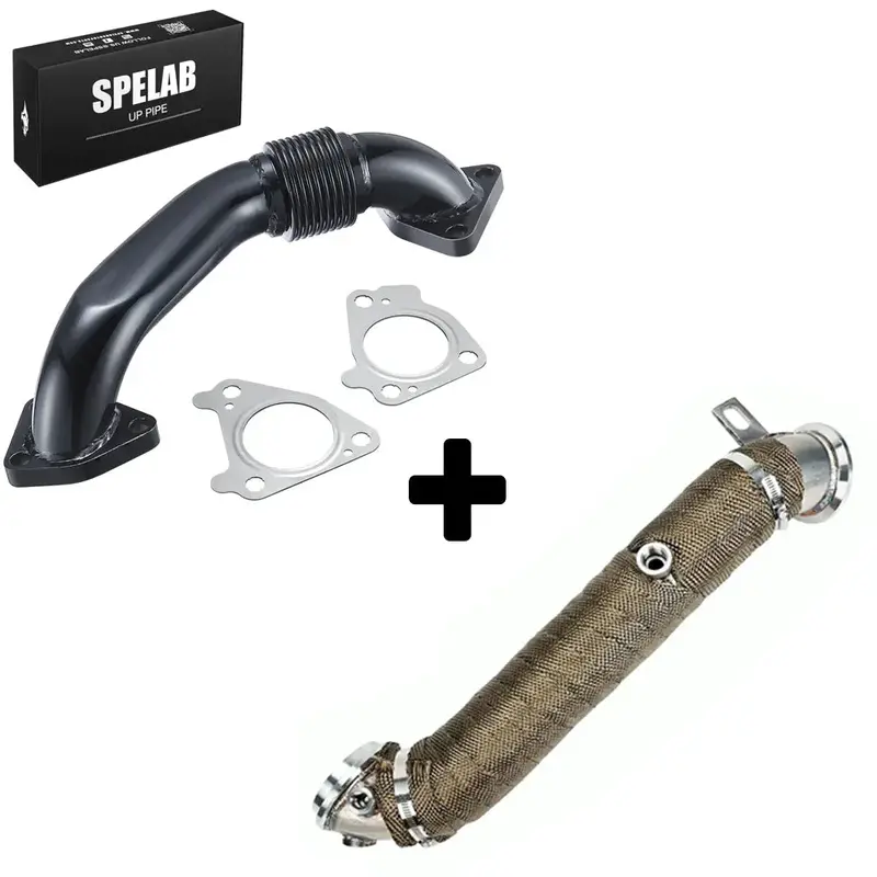 3'' Downpipe Exhaust For 2011-2016 Lml 6.6L Duramax Diesel | Spelab 12