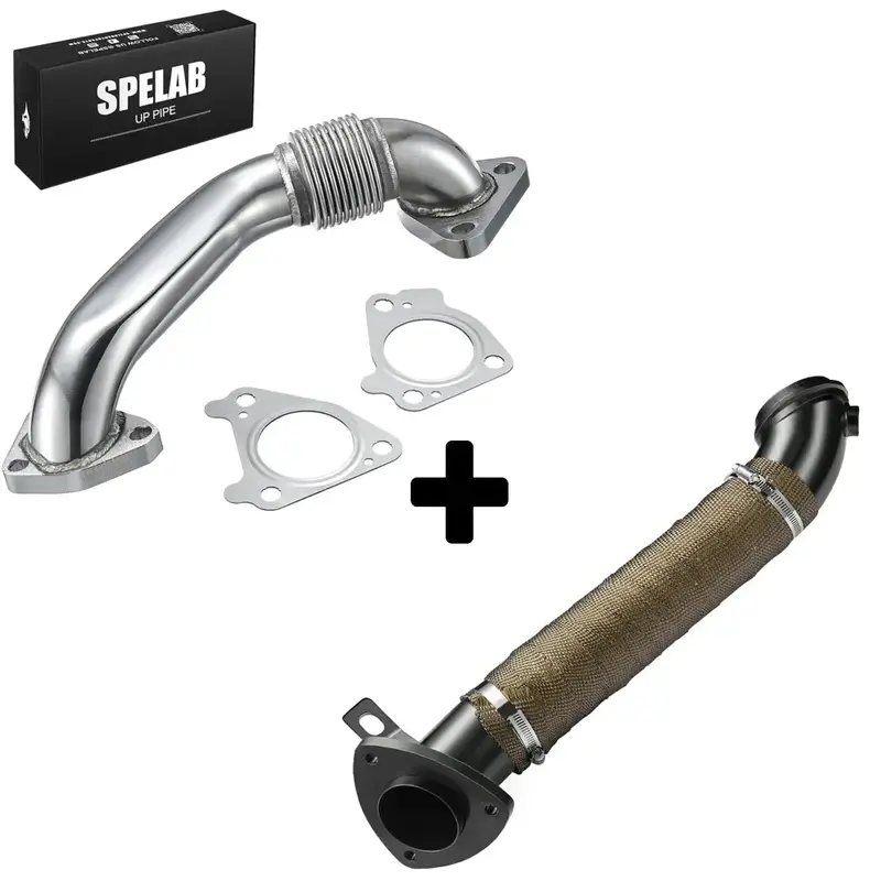 3'' Downpipe Exhaust For 2011-2016 Lml 6.6L Duramax Diesel | Spelab 8
