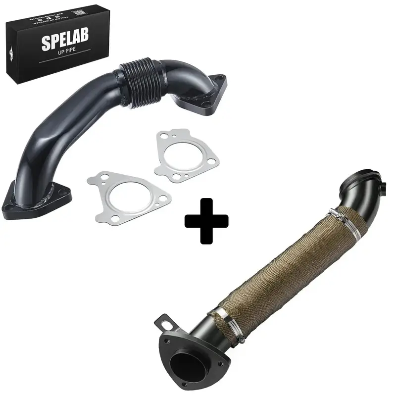 3'' Downpipe Exhaust For 2011-2016 Lml 6.6L Duramax Diesel | Spelab 9