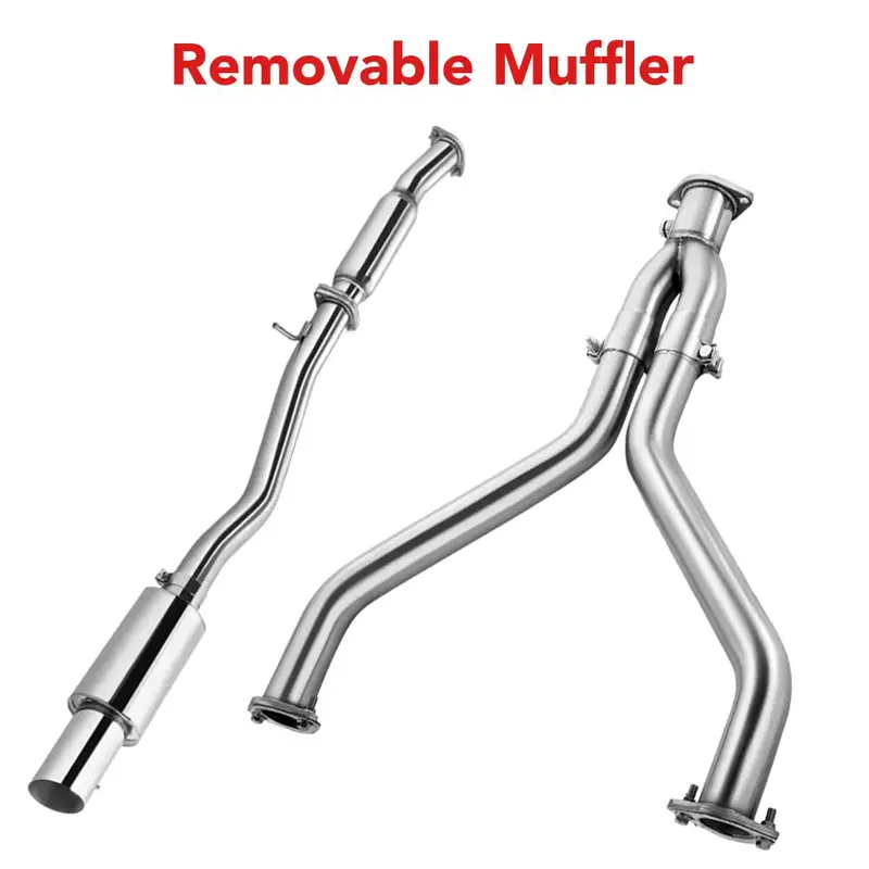 3 Inches Single Tip Cat-Back Exhaust For 2009-2020 Nissan 370Z 2