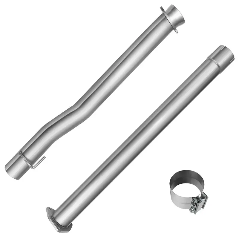 4.0/5.0 Inch 6.7 Powerstroke Dpf Delete Race Pipe | Downpipe-Back Exhaust W/Muffler For 2011-2023 Ford F-250, F-350, F-450 2