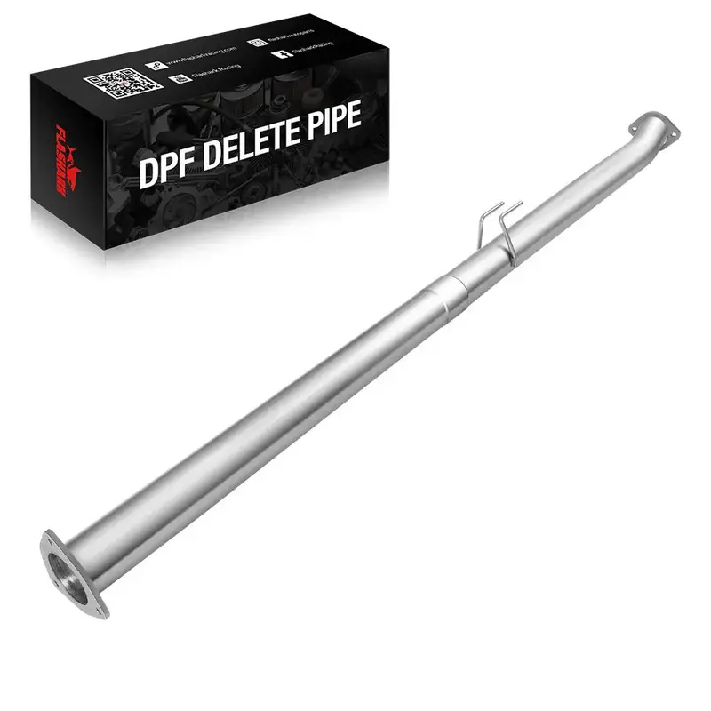4.0/5.0 Inch 6.7 Powerstroke Dpf Delete Race Pipe | Downpipe-Back Exhaust W/Muffler For 2011-2023 Ford F-250, F-350, F-450 5