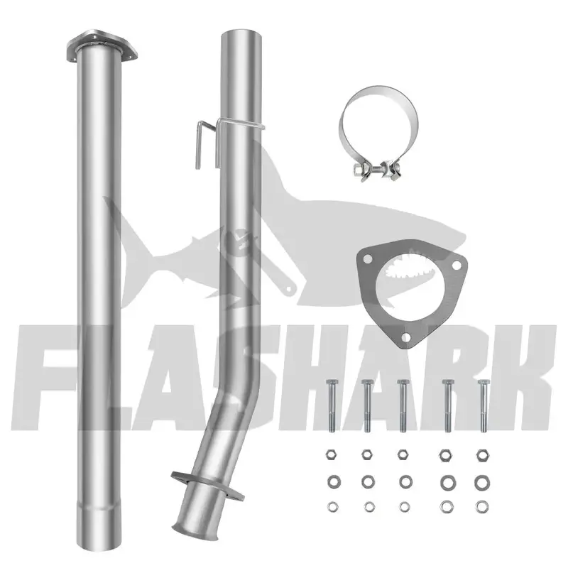 4.0/5.0 Inch 6.7 Powerstroke Dpf Delete Race Pipe | Downpipe-Back Exhaust W/Muffler For 2011-2023 Ford F-250, F-350, F-450 6