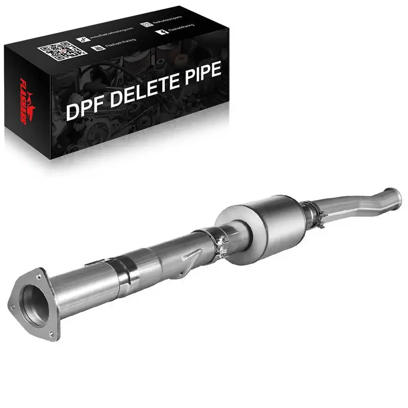 4.0/5.0 Inch 6.7 Powerstroke Dpf Delete Race Pipe | Downpipe-Back Exhaust W/Muffler For 2011-2023 Ford F-250, F-350, F-450 7