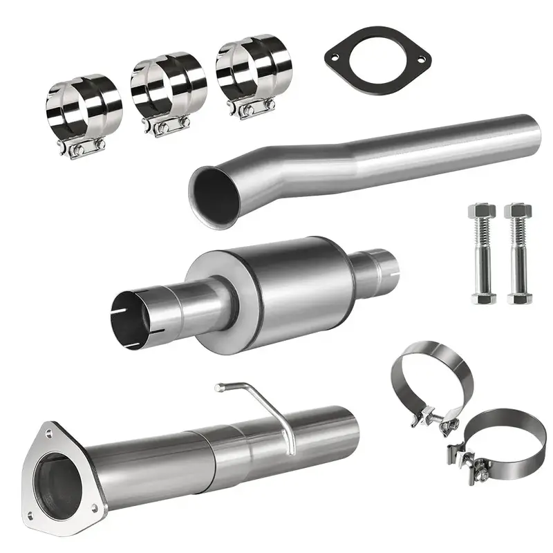 4.0/5.0 Inch 6.7 Powerstroke Dpf Delete Race Pipe | Downpipe-Back Exhaust W/Muffler For 2011-2023 Ford F-250, F-350, F-450 8