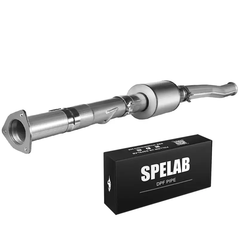 4‘’ 2011-2023 Ford 6.7 Powerstroke Dpf Delete Race Pipe W/Muffler | Spelab 2