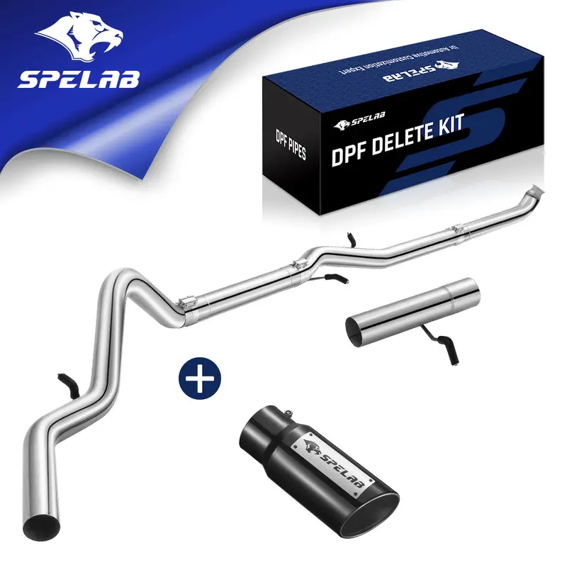 4‘’/5‘’ 2007-2010 Lmm 6.6L Duramax Dpf Delete Race Pipe | Spelab 4